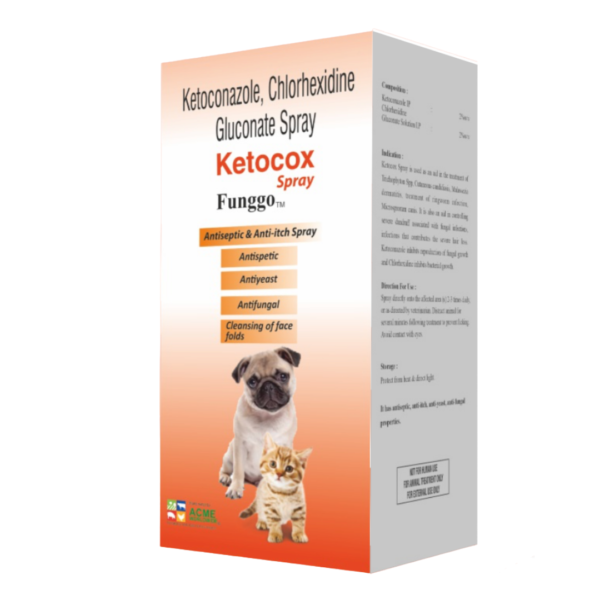 Ketocox Ketoconazole Chlorhexidine Gluconate Spray 100ml