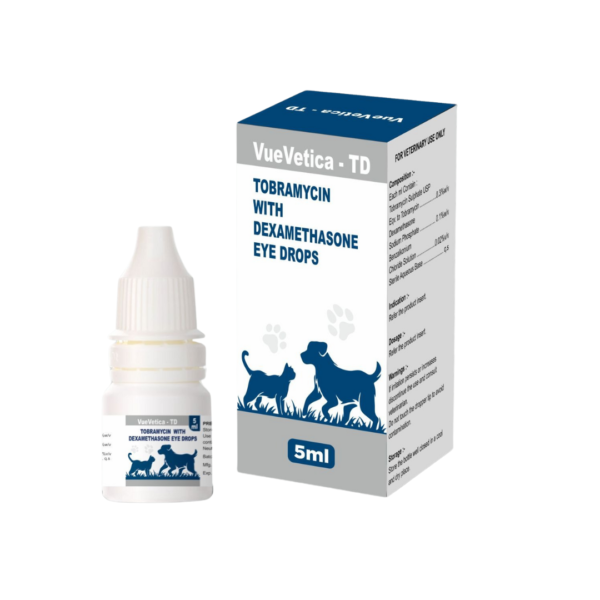 VueVetica - TD Tobramycin with Dexamethasone Eye Drops 5ml