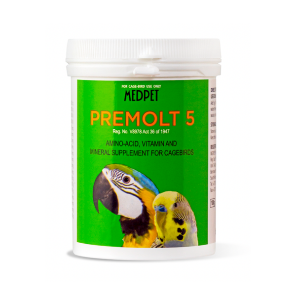 Premolt 5 powder for single cage-birds