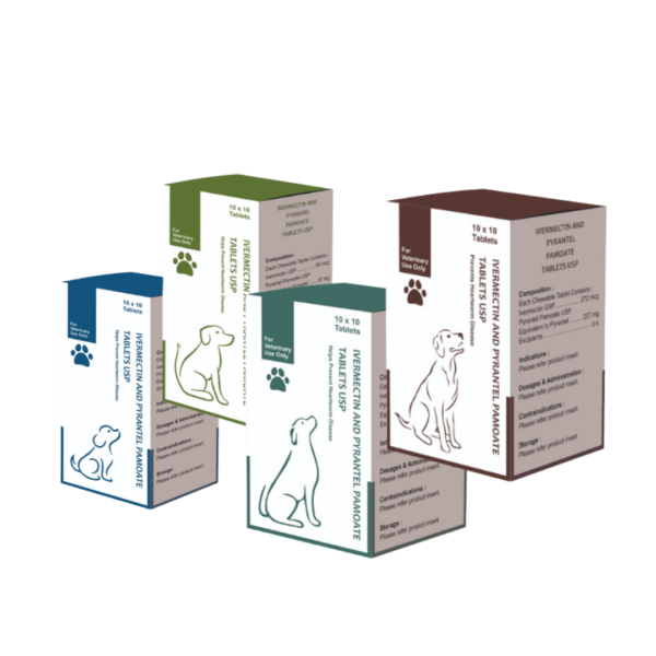 Ivermectin and Pyrantel Pamoate 10 x 10 tabs