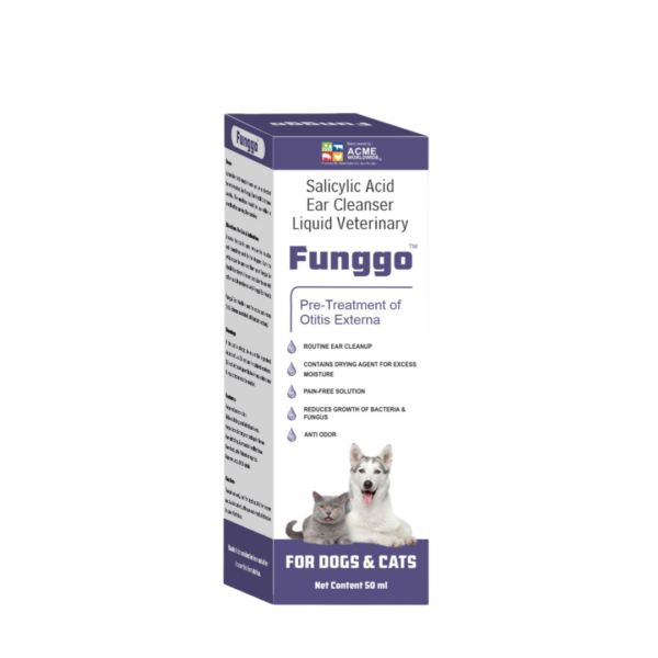 Funggo Ear Health Salicylic Acid Ear Cleanser Liquid 50ml