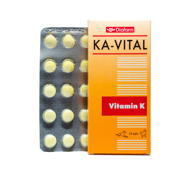 KA-Vital (Vitamin K3) 10mg 15 tabs for Dogs and Cats