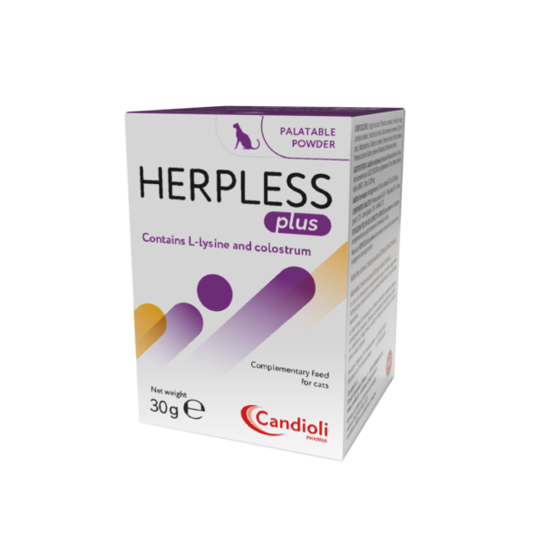 Herpless Plus palatable powder (L-Lysine & Colostrum) 30g/120g