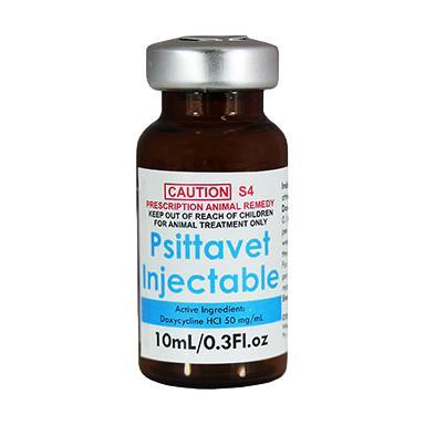 Psittavet 50mg/ml Injection 10ml (Effective Treatment for Chlamydia Psittaci, Ornithosis in Birds)
